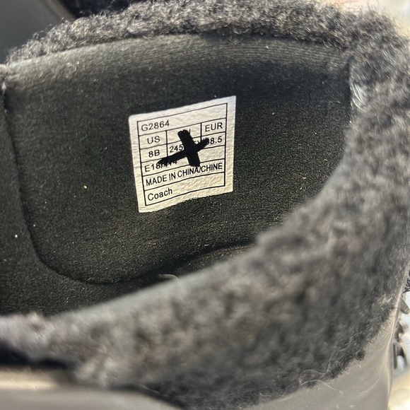 Coach Winter Boot Size 8b - Picture 6 of 6